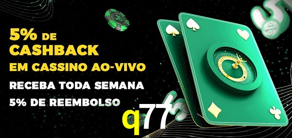 Promoções do cassino ao Vivo q77